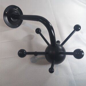 IKEA Mina Sputnik Coat Rack Wall Hat Atomic Black MCM Space Age Vtg 1993 Borsani